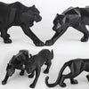 Modern Abstract Black Panther Sculpture