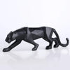 Modern Abstract Black Panther Sculpture