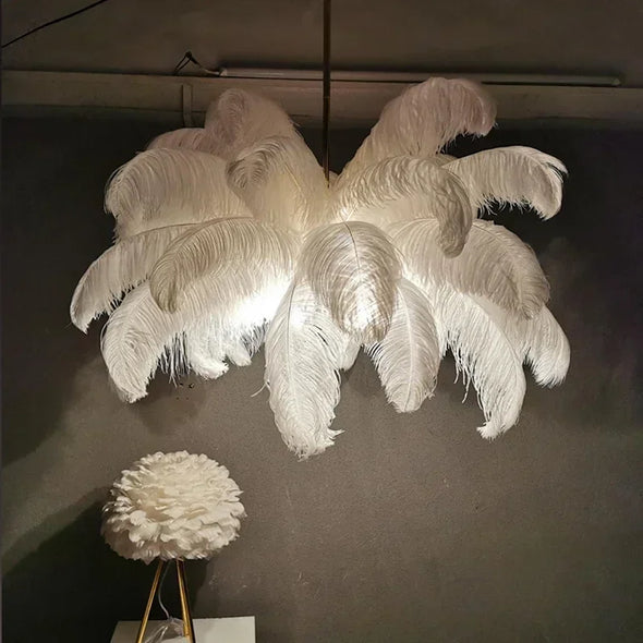 Feather Chandelier